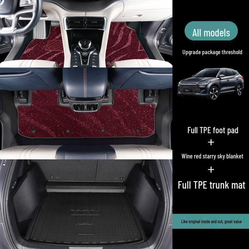 BYD Song Plus DMI/EV All-Inclusive TPE Floor Mats for New Energy Cars