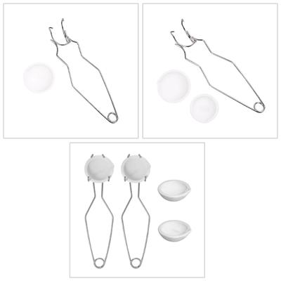 Quartz Crucible Melting Set Whip Tongs Silver Melting Equipment Jewelry Crafting Set Crucible Dish for Crafting Lover
