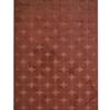 Modern Embossed Living Room Rug In Pinkish Terra Cotta Red 160x220