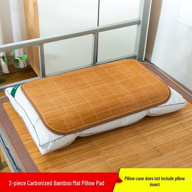 Large Bamboo Rattan Ice Silk Pillow Slices - Cool Pillow Mat Pair with Free Shipping