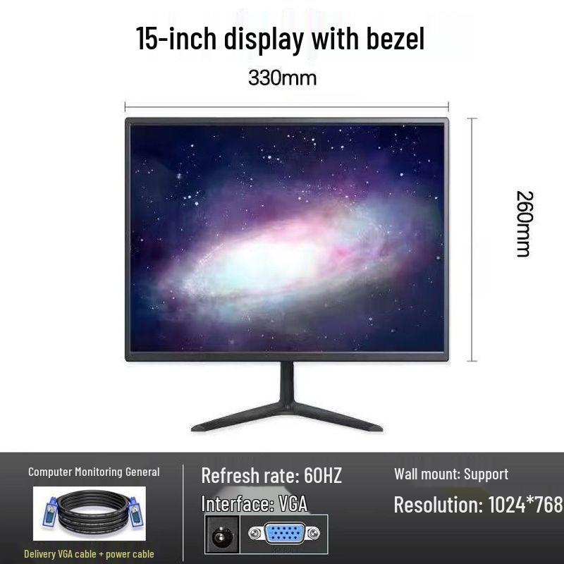 Ultra-Thin 22/24/27 Inch HD LCD Monitor for Desktop and Office Use