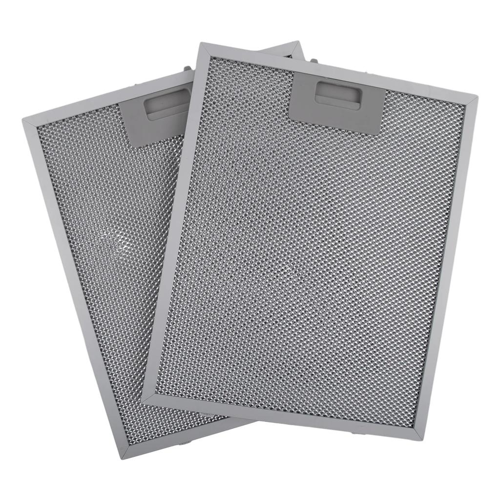 2PCS Cooker Hood Filters Metal Mesh Extractor Vent Filter 320 X 260 Mm Replacement Oil Filter Screen Heating Cooling