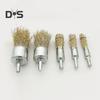 Wire Wheel Brush Rotary Tool Rustproof Corrosion Resistant Wide Application Reusable Easy To Install Coated Crimped Wire Brush