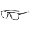 Sports-Style Square-Frame Prescription Glasses Fashion Anti-Blue Light High Definition  Eyewear TR90 Frame Unisex