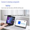 15.6" Portable IPS Monitor with Stand and Built-in Speakers for Office and Gaming