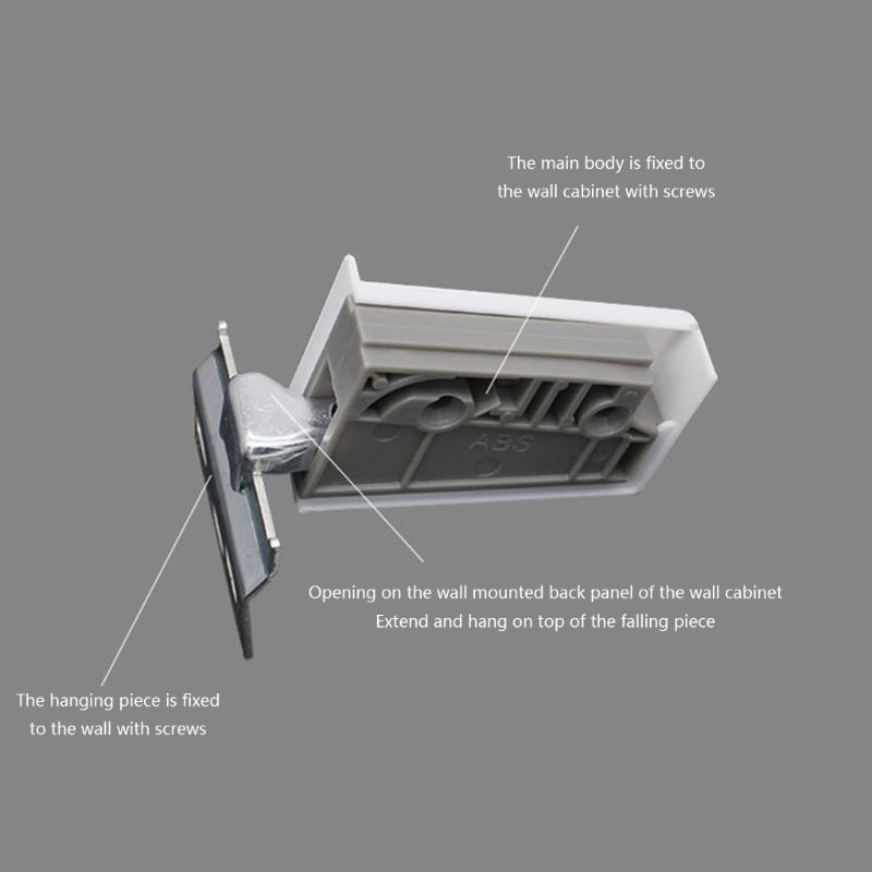 Upgraded Cabinet Hanging Brackets Furniture Cabinet Suspension Hardware for Furniture Fixtures Secure & Easy Installs