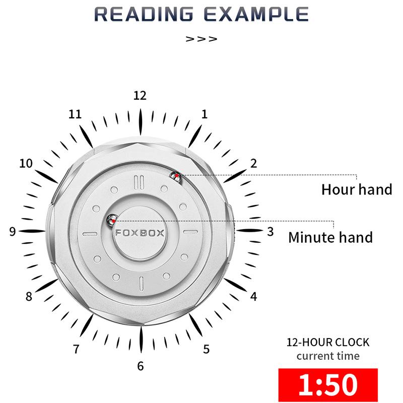 FOXBOX Mens Wristwatch Business Pointer Magnetic Force Waterproof Sports Quartz Male Watch Fashion Man Watch Reloj Hommes