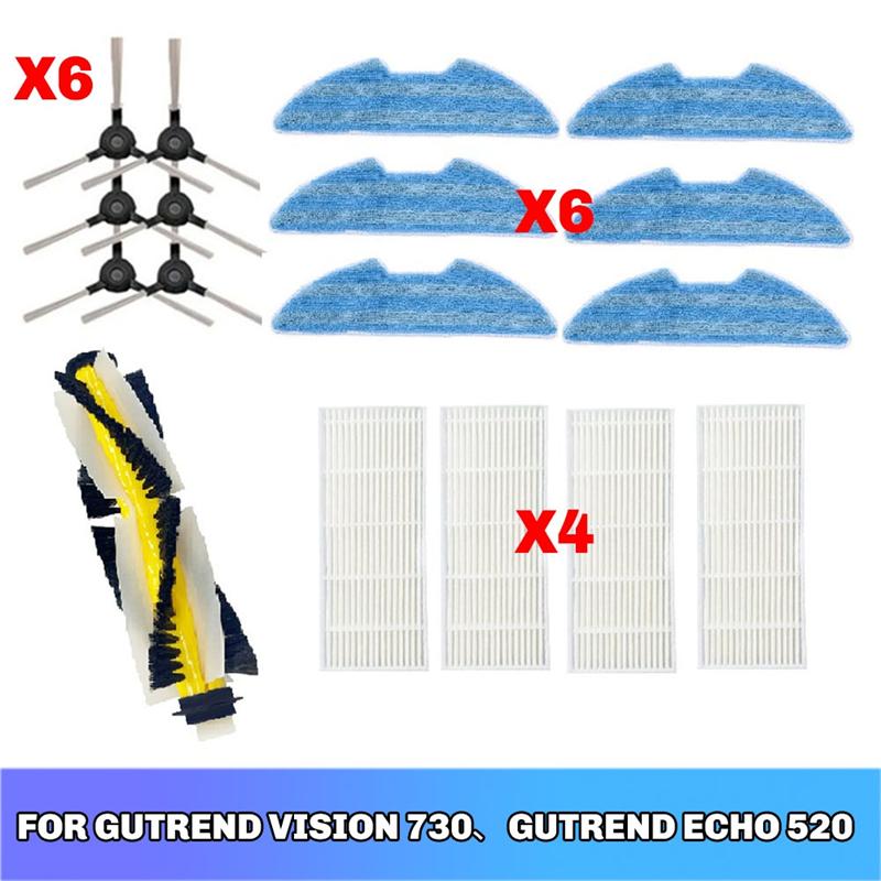 

A65T-For Gutrend Vision 730 ECHO 520 Accessories Side Brush Mop Cloth Hepa Filter Main Brush