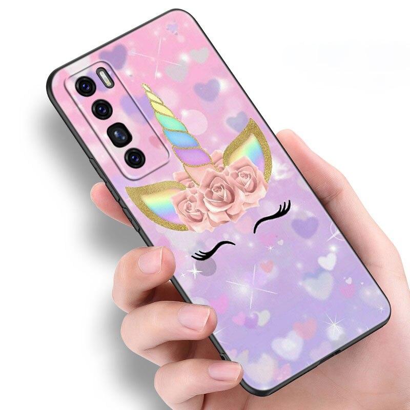 Rainbow Unicorn on We Heart It Case For Huawei NOVA 8 9 Pro 8i 7i 7SE Y60 5T Mate 40 30 20 10 Lite Honor 50 30 Premium Pro + 30S