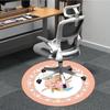 1pc Floral Decor Chair Carpet for Office, Non-slip, Soft and Durable Office Rug for  Decoration, Perfect for Office yy260325072
