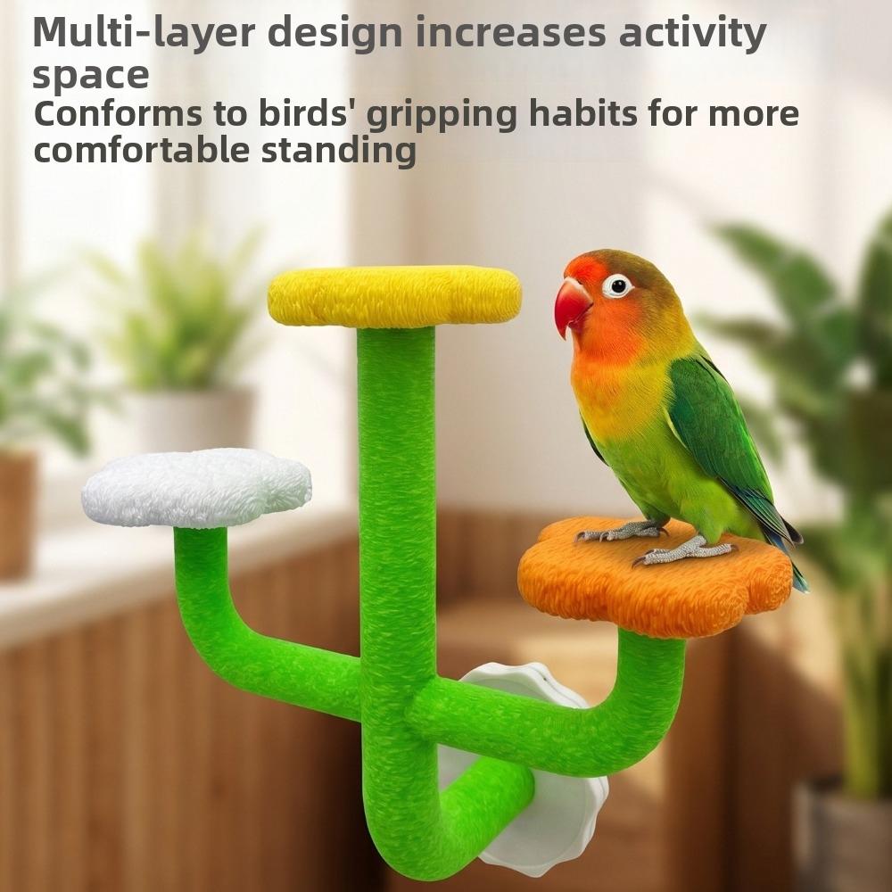 Wear Resistant Bird Cage Platform Space Saving Parrot Training Platform for Small Birds