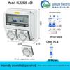 Qingze Outdoor Waterproof Industrial Socket Bag - Mobile Plastic Distribution Box for Maintenance
