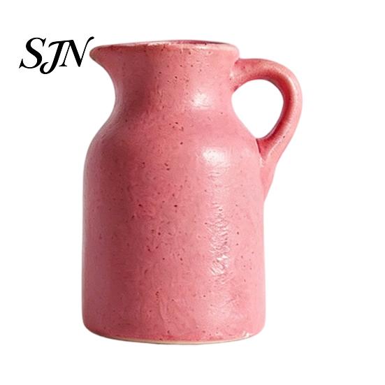 Creative Kitchen Organization Tools Mini Ceramic Vase Fridge Magnets, Cute Tiny Flower Magnets for Refrigerator Accessories Artificial Flowers,