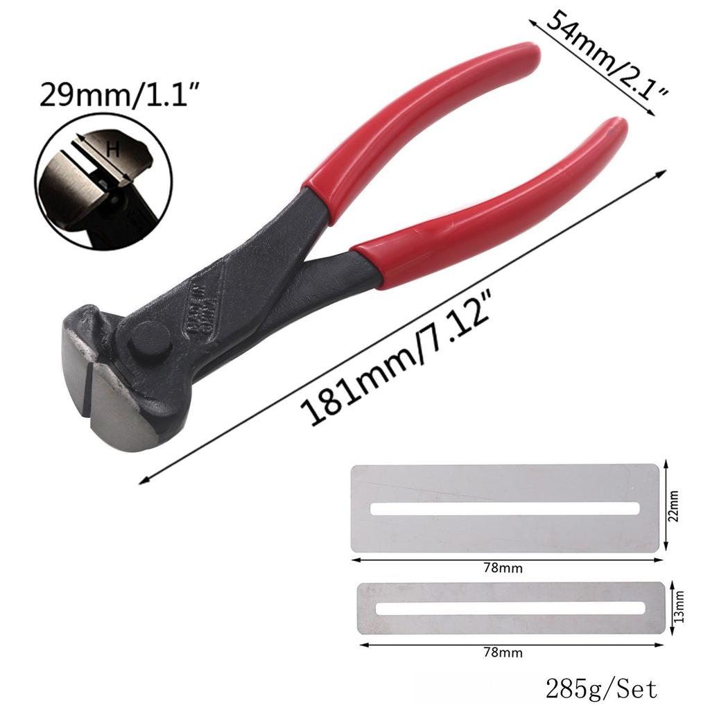 3-Piece Set: Guitar Fret Pliers and Fingerboard Protective Spacers String Cutters Tuning Peg Removers Luthier's Tools