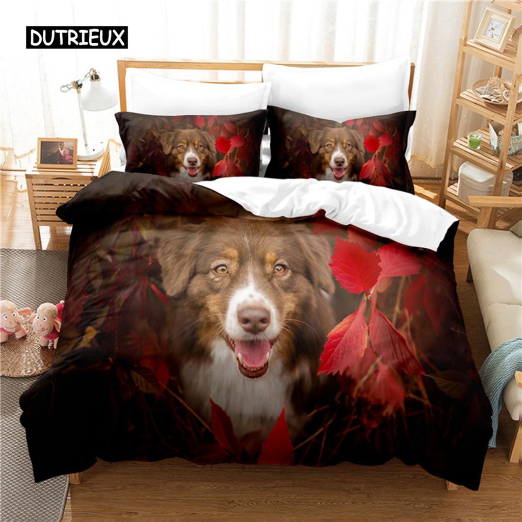 Beautiful Puppy Bedding Set Duvet Cover Set 3d Bedding Digital Printing Bed Linen Queen Size Bedding Set Fashion Design