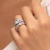 Luxury Wedding Band Promise 2PC Ring Womens Unique Cubic Zirconia Design High Quality New  Jewelry Shipping