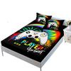 Dazzling Black Gamepad Three-Piece Mattress Kit, Mattress Cover, Mattress Protective Cover