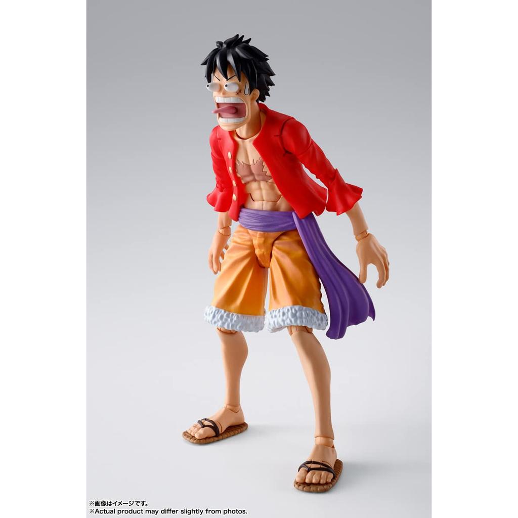 TAMASHII NATIONS S.H. Figuarts ONE PIECE Monkey D. Luffy - Onigashima Raid 145mm Painted PVC Action Figure