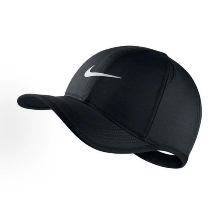 Nike Lightweight Printed Polyester Headwear, Adjustable Breathable UV‑Shield Hat for Running, Tennis & Daily Street Looks 739376-010