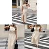 Summer Elegant Sleeveless Wrap Dress With High Waist For Casual And Business Wear