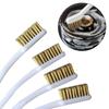 4pcs/set Mini Metal Remove Rust Brushes Brass Cleaning Brushes Polishing Metal Brushes Cleaning Tool Home-Kit Wire Brush