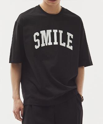SEVENSELAH Smile Half Sleeve Tee (Black)
