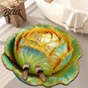 3D Visual Effect Living Space Mat Non-Slip Cabbage Floor Rug Chinese Absorbent Bathroom for Entrance