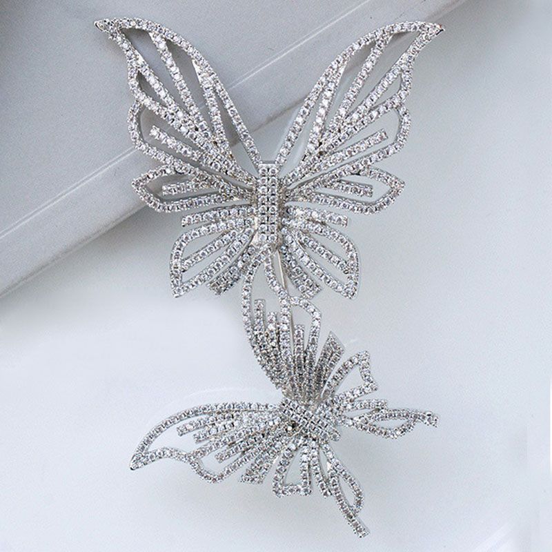 Gift Austrian Rhinestone Jewelry Scarf Pin Pin Brooch Butterfly