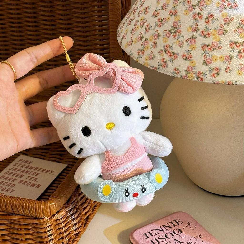 Adorable Cartoon Cat Plush Keychain Cute Kitty Bag Pendant Mini Stuffed Animal