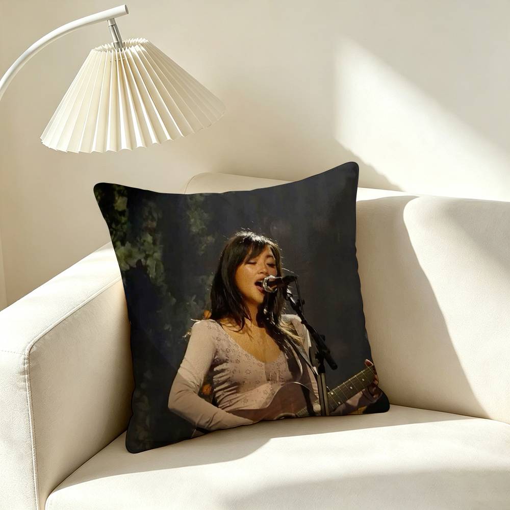 Bbeabadoobee Pop Singer Square Doublesided Printed Pillow Case Bedroom Bedside Pillow Sofa Cushion Cover