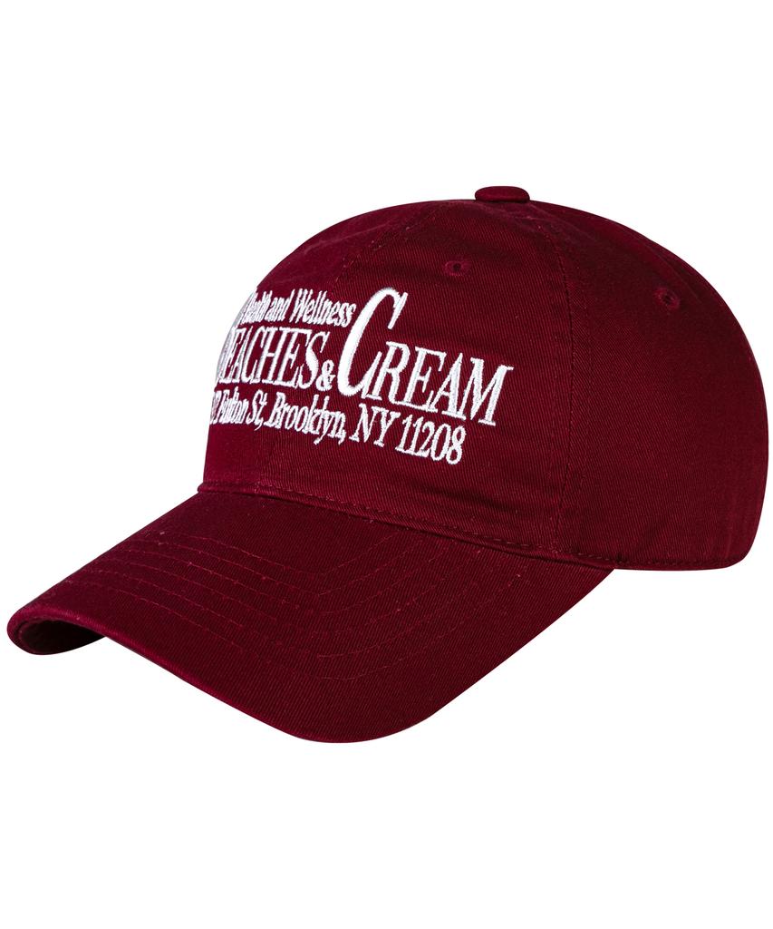 Bichiseuaenkeulim Health And Wellness Ball Cap-Burgundy