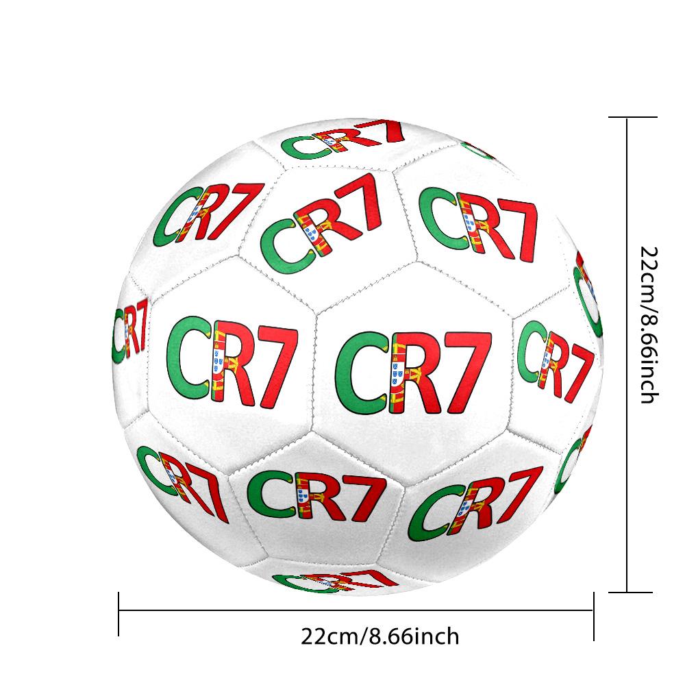 Portuguese Football Legend Cr7 Size 5 Soccer Football Machine-Stitched Indoor/Outdoor Training and Matches Perfect Commemorative Gift for Soccer Lover
