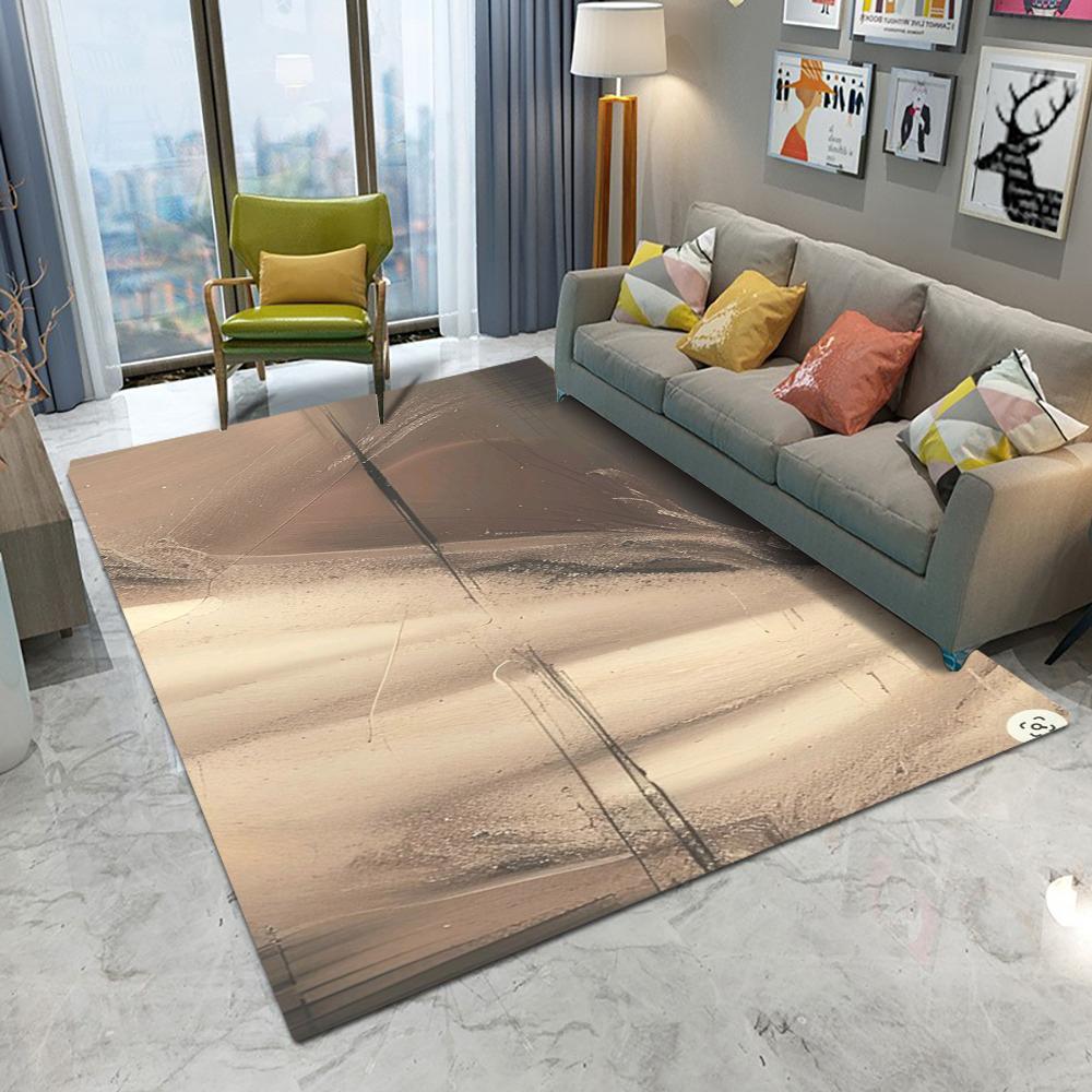 Abstract Geometric Pattern Floor Mat Various Styles with Colorful Stripes and Radial Shapes NonSlip Rug for Home Decor