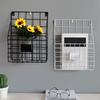 Iron Grid Book And Newspaper Rack Home Wall Decoration Wall Newspaper And Magazine Storage Bookshelf
