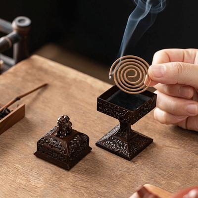 Pi Xiu Small Incense Censer Square Aroma Burner Durable Incense Stick Burner Office Decoration