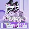 Patins à roulettes réglables pour adultes: Nouveau Modèle Patins à Roulettes et Patins à Glace Débutants pour Femmes et Garçons