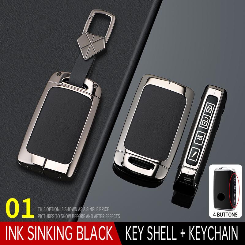 Mazda 3 Key Case with Angkesaila Buckle for CX4/CX5/Atz/CX30 - High-End Shell Bag for Men and Women