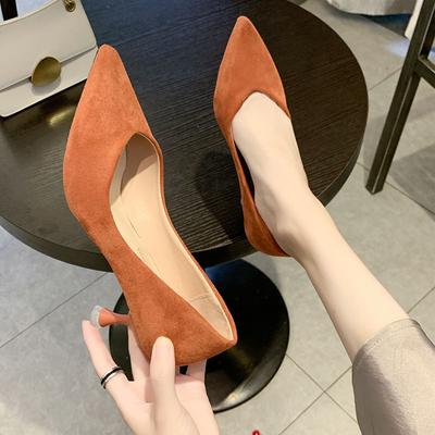 Calzado de Verano para Mujer con Tacones Medios Zapatos para Mujer 2024 Punta Afilada Oficina Negro Stiletto Tendencia en Promoción Oferta de Vacaciones