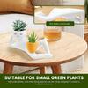 Lazy Guy Planter Resin Funny Succulent Plant Pot with Drainage Hole Desktop Flower Pot Greenery Vase Container Home Office Decor