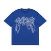 Wholesale European and American Trendy Brand REVENGE21SS Lightning Printing Dark Short-sleeved T-shirt Men's and Women's Loose High Street