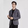 Spring and Autumn Young Men's Simple Herringbone Short Wool Double-sided Wool Single-Western Business Casual Suit Jacket