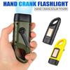 Anti-slip Handle Hand Crank Dynamo Torch Quick Snap Carabiner Outdoor Rechargeable Lamp  Fishing