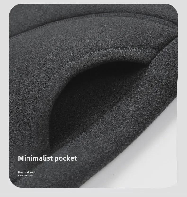 Herren 2024 Winter Warm Velvet Sportswear Dreiteiliger Anzug für mittleres und älteres Alter