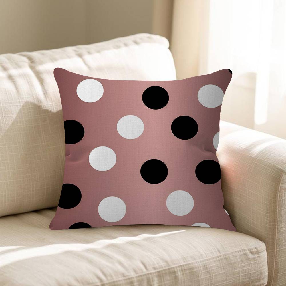 Fashion Polka Dot Pillowcase Toon Gift Cushion Cover Bedroom Home Sofa Chair Seat Decor Pillow Case