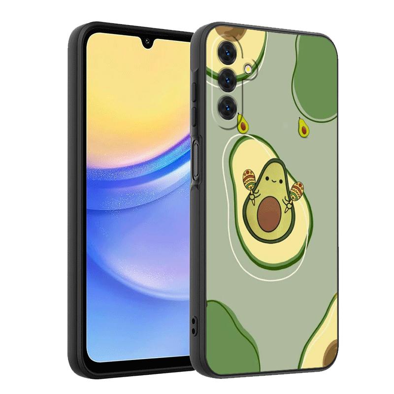 Cartoon Cute Avocado Soft Phone Case for Samsung A17 A37 A57 A16 A26 A36 A56 A15 A25 A35 A55 A14 A24 A34 A54 A13 A23 A33 A53 A52