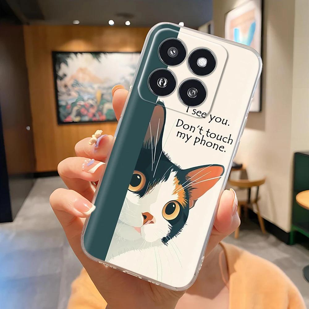 For Xiaomi 14 Pro Case Clear Creative Soft Silicone Phone Cases For Xiaomi 14 Mi 14 Mi14 Back Cover For Xiaomi Mi14 Pro Shells