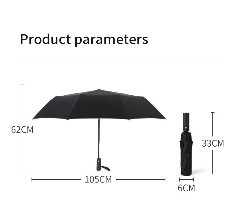 12 Ribbor Vindtätt Dubbelt Lager Resistent Paraply Helt Automatiskt Regn Män Kvinnor Lyx Business Man Stora Paraplyer Parasoll