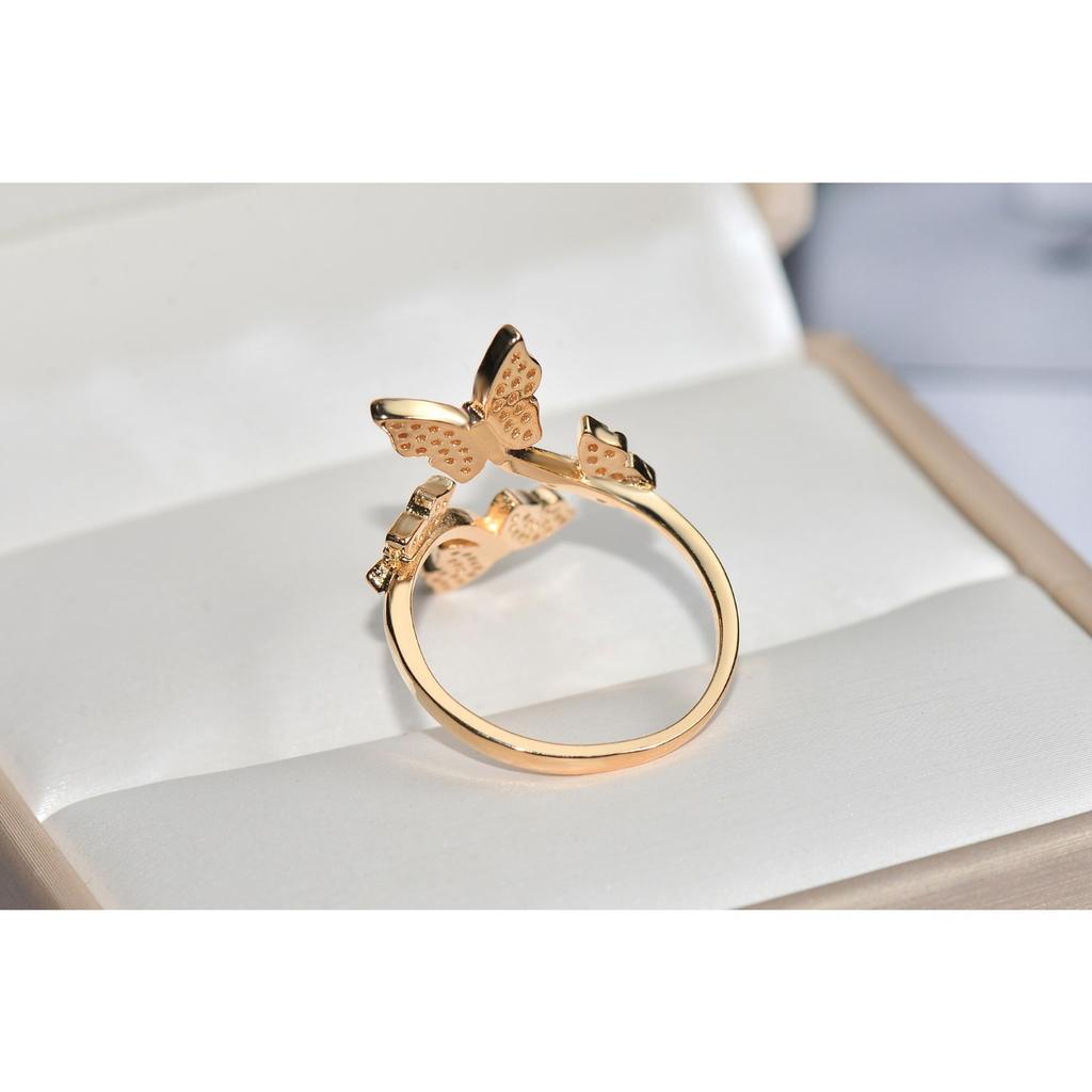 Fashion Retro Bow Ring Color Treasure Ring Inlaid Zircon Jewelry