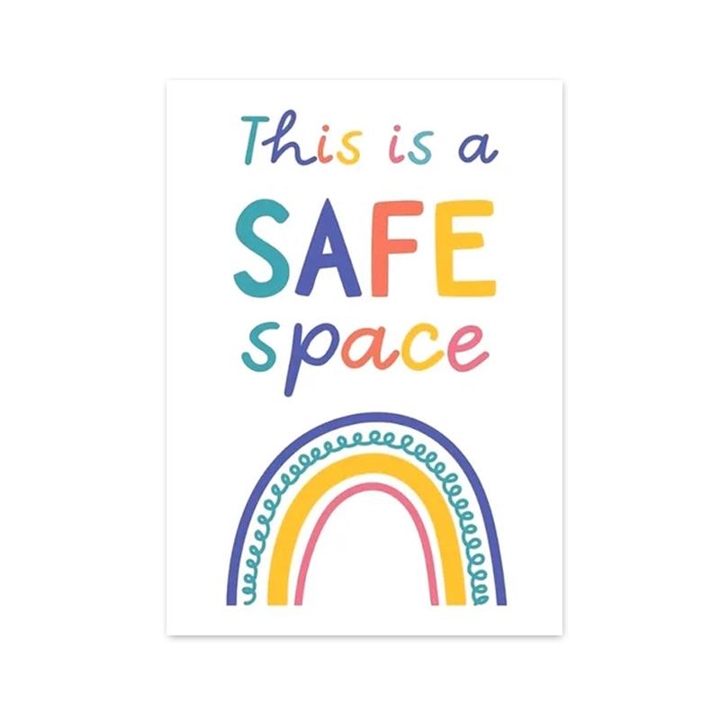 

Психическое здоровье Психотерапия Картины на холсте Скандинавские детские настенные рисунки Плакат Печать для детской комнаты Консультант Офис Декор 21x30cm No Framed