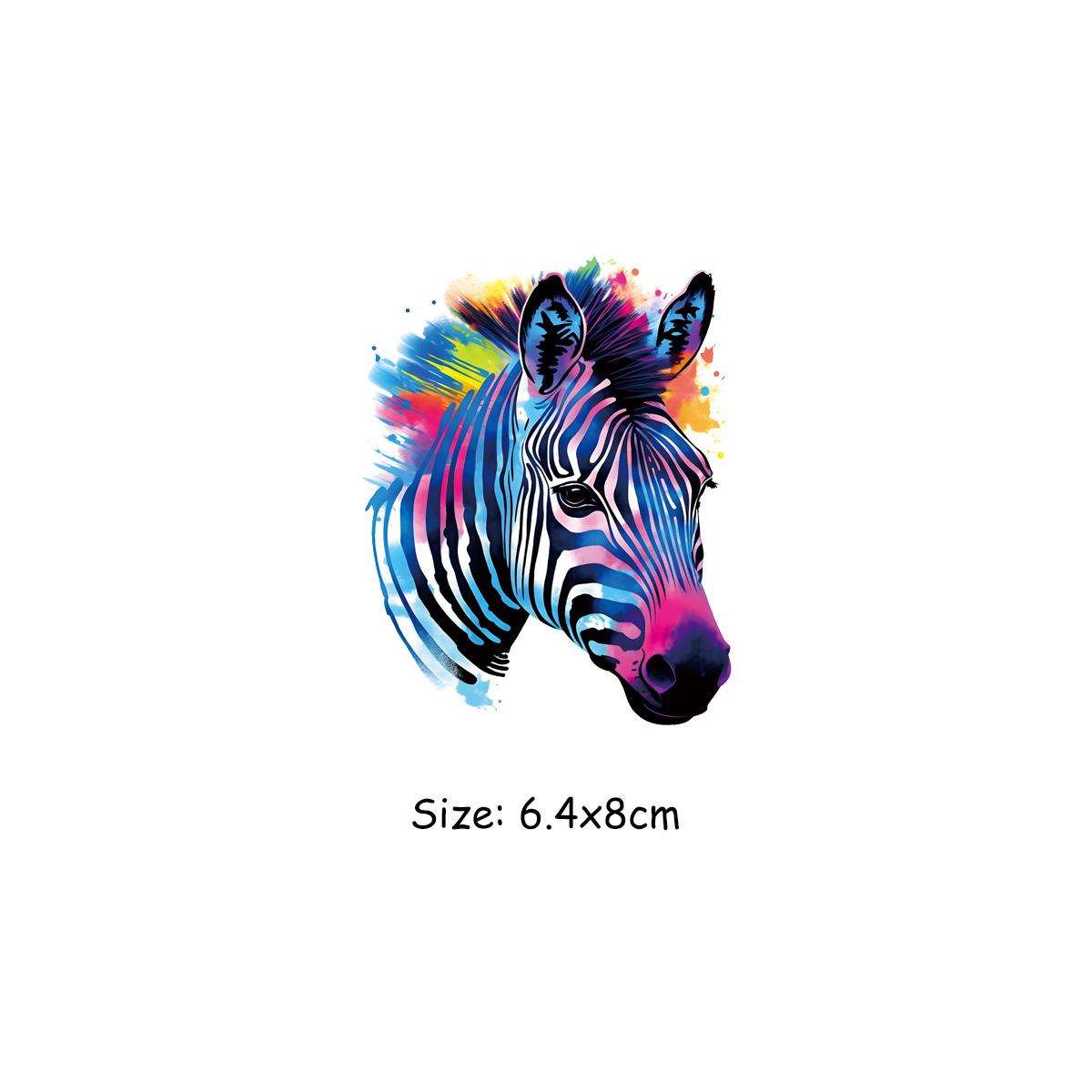 

Железная наклейка «Зебра» для одежды, джинсов, аксессуар «сделай сам», наклейка для термопресса, аппликация в полоску, термонакладки, принадлежности для рукоделия «сделай сам»